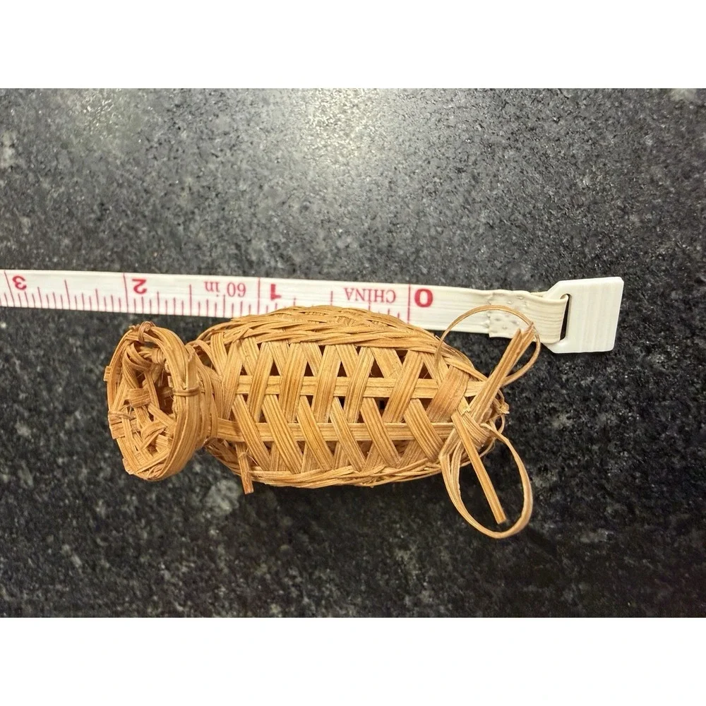 Vintage Miniature Wicker 5 Basket Lot 1.5-4